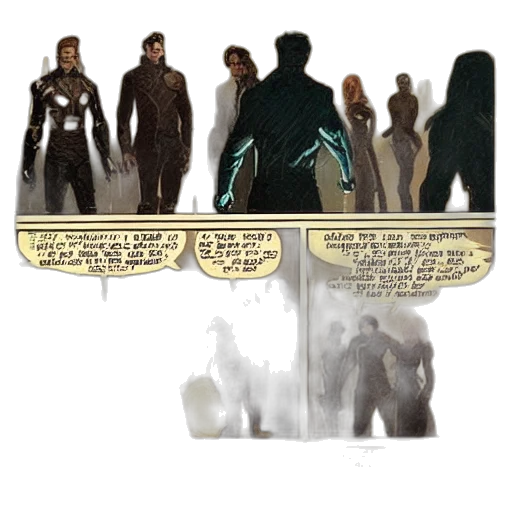 comic book art, concept art, fog, outer space transparent PNG cut-out