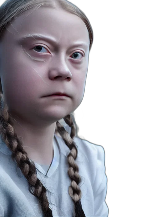 face, robot, staff, hair transparent PNG cut-out