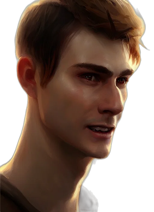 face, photorealistic, concept art, fantasy art transparent PNG cut-out