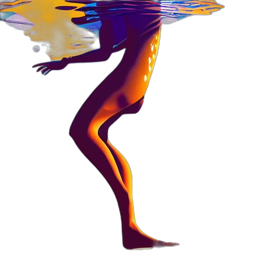 creature, hair, umbrella, dress transparent PNG cut-out