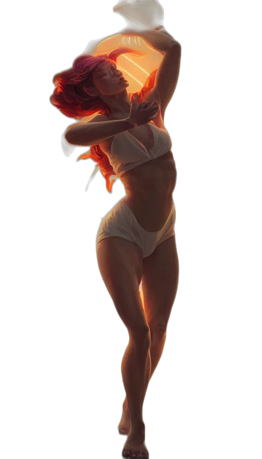 dress, staff, hat, concept art transparent PNG cut-out