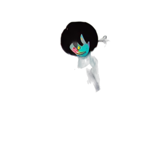 staff, hair, creature, robot transparent PNG cut-out