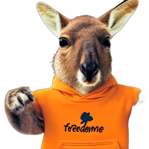 animal, portrait, photo, kangaroo transparent PNG cut-out