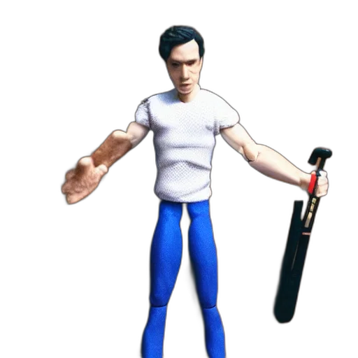 staff, weapon, robot, 3d render transparent PNG cut-out