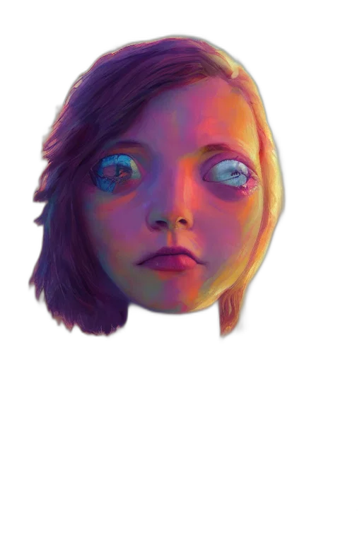 face, mask, robot, creature transparent PNG cut-out