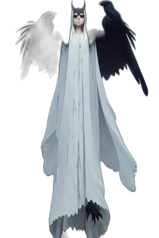 staff, dress, creature, concept art transparent PNG cut-out