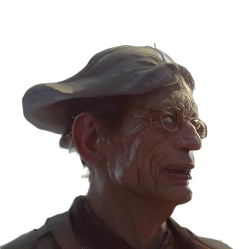 face, hat, mask, staff transparent PNG cut-out