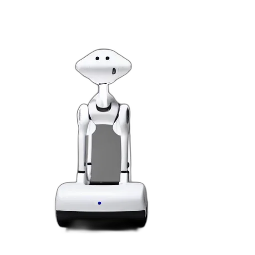 robot, 3d render, apple, idog transparent PNG cut-out
