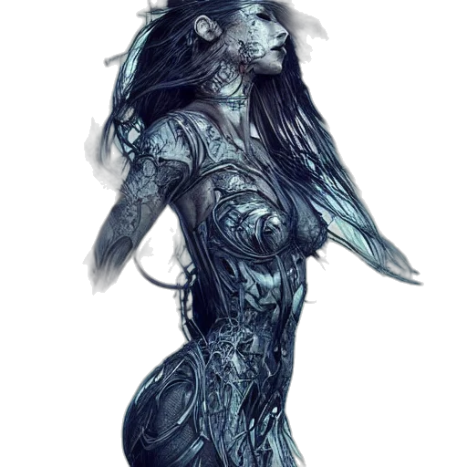 creature, dress, mask, robot transparent PNG cut-out
