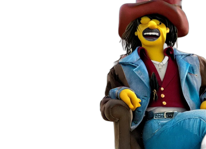 3d render, film, still, johnny transparent PNG cut-out