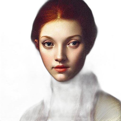 face, hair, crown, dress transparent PNG cut-out