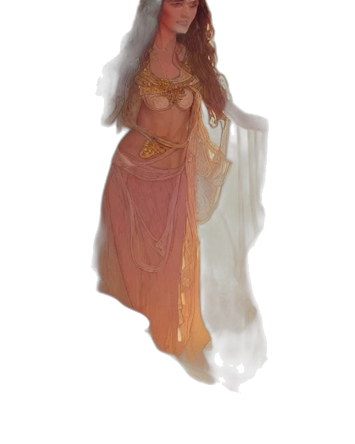 dress, jewelry, concept art, fantasy art transparent PNG cut-out