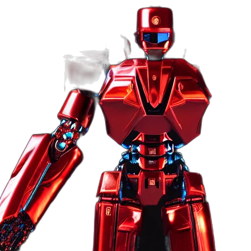 robot, 3d render, concept art, pixel art transparent PNG cut-out