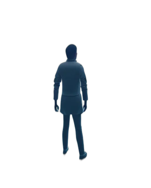 staff, jacket, robot, creature transparent PNG cut-out