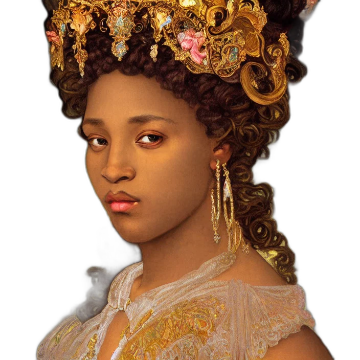 crown, jewelry, face, photorealistic transparent PNG cut-out