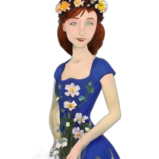 dress, jewelry, cartoon, photorealistic transparent PNG cut-out