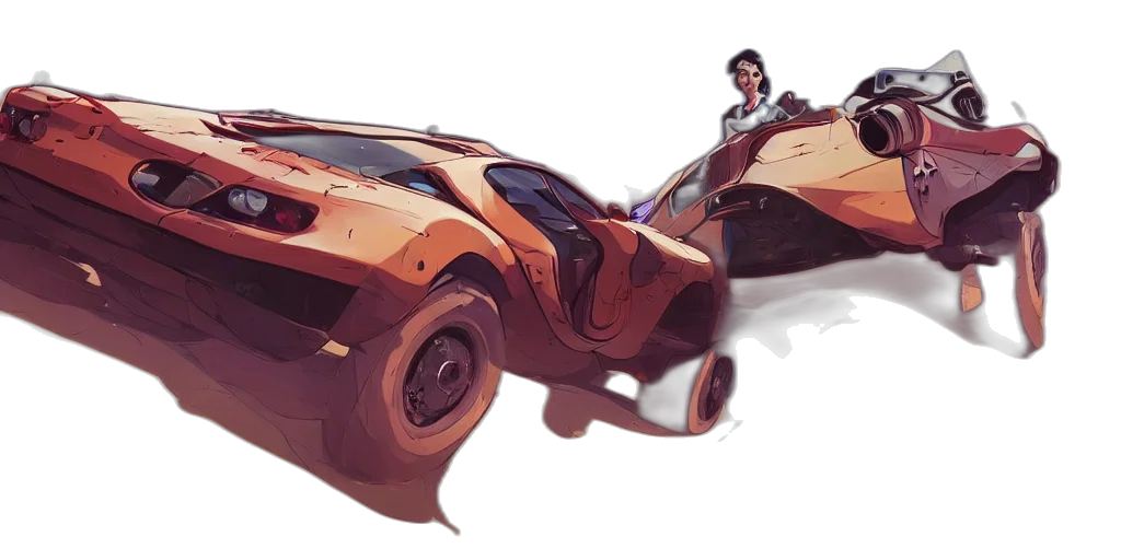 car, weapon, concept art, comic book art transparent PNG cut-out