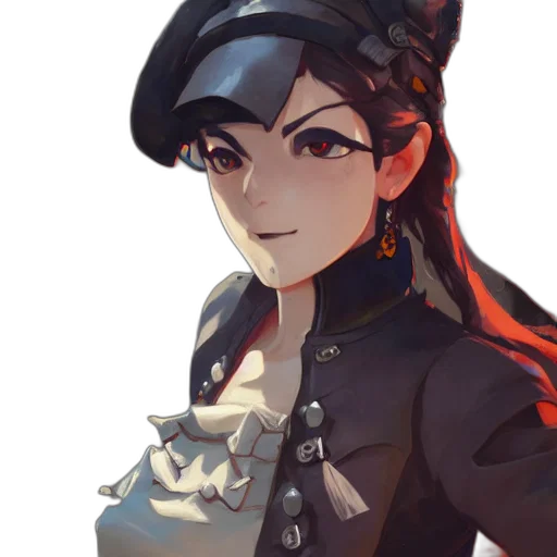 hat, staff, crown, face transparent PNG cut-out