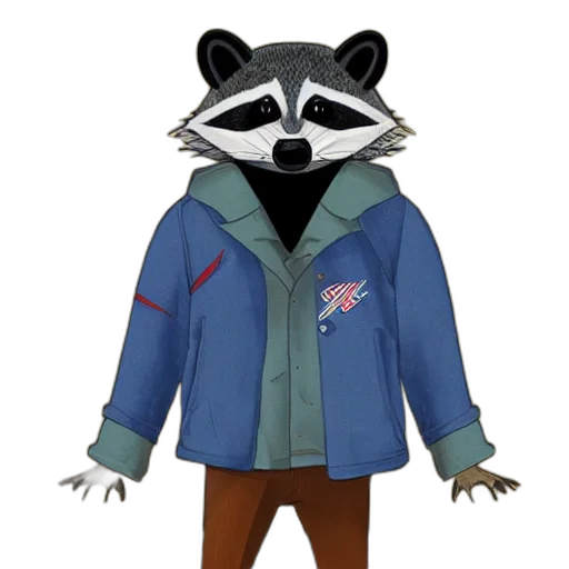 jacket, animal, creature, 3d render transparent PNG cut-out