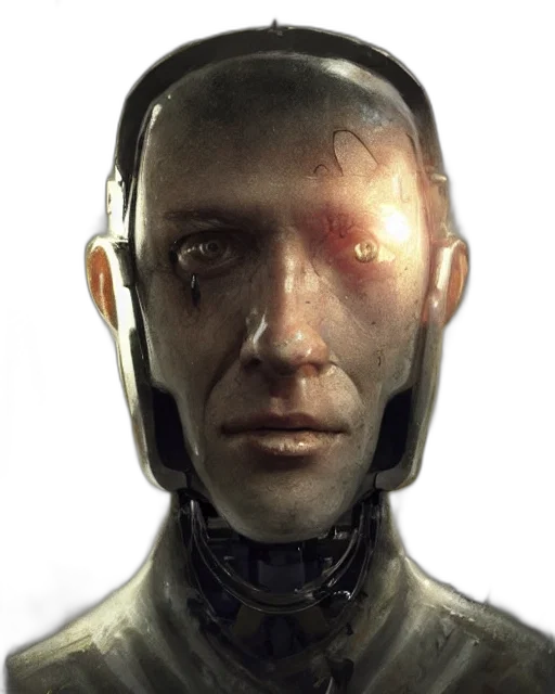 robot, face, mask, creature transparent PNG cut-out