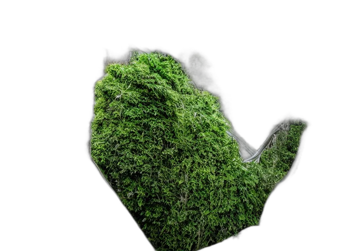 tree, mask, hair, 3d render transparent PNG cut-out