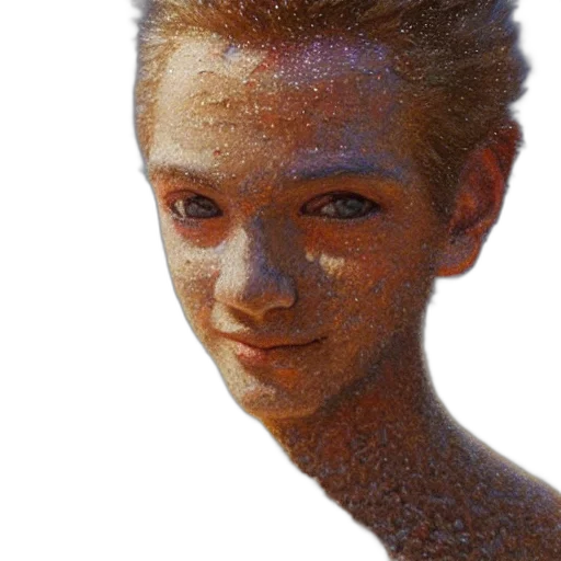 face, creature, robot, hair transparent PNG cut-out