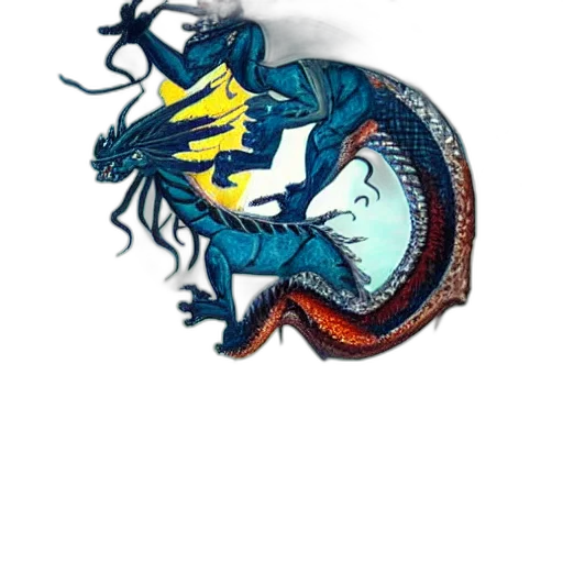 dragon, creature, animal, hat transparent PNG cut-out
