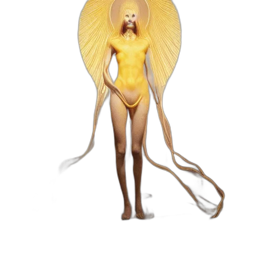 creature, hair, staff, concept art transparent PNG cut-out