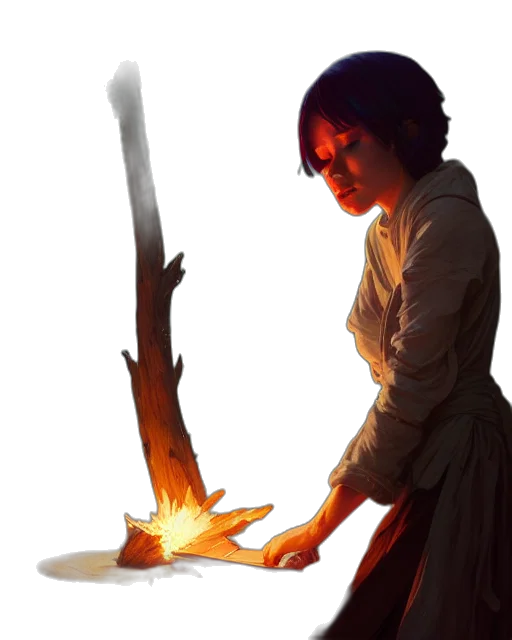 sword, staff, weapon, dress transparent PNG cut-out