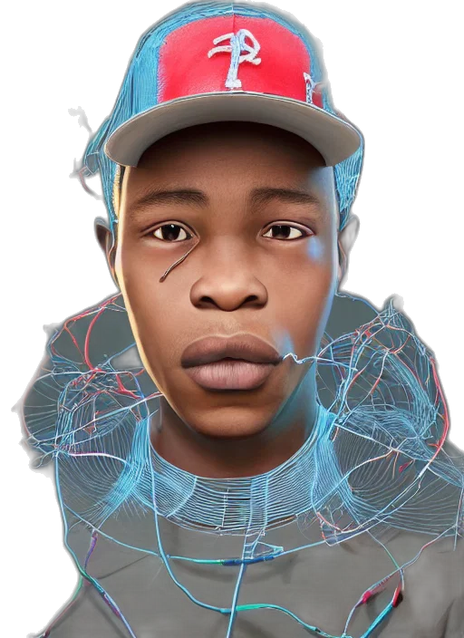 face, jacket, hat, concept art transparent PNG cut-out