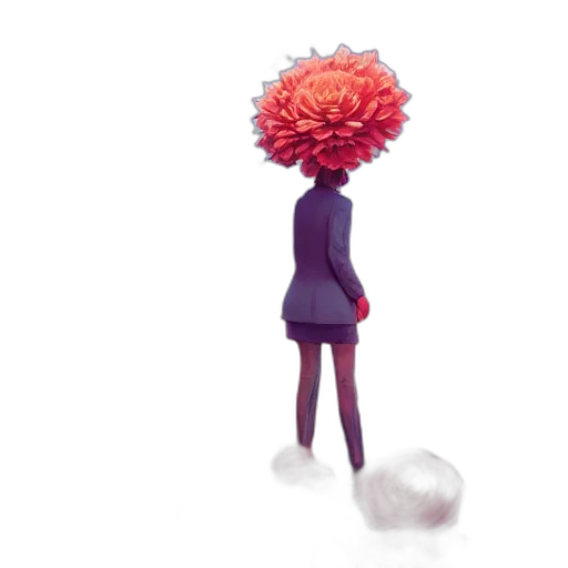 flower, hair, dress, crown transparent PNG cut-out