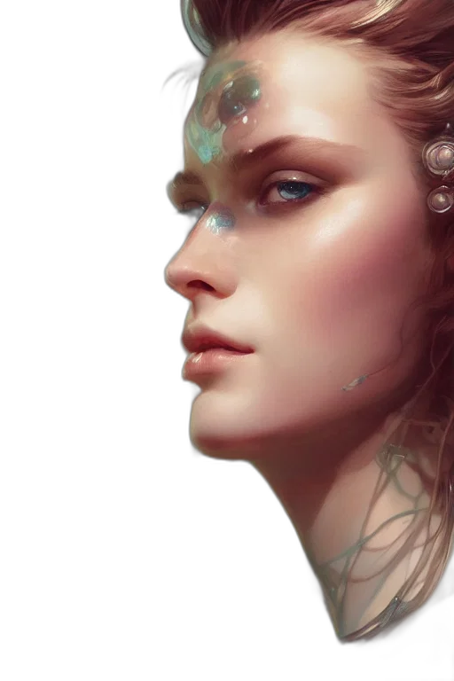 face, crown, jewelry, robot transparent PNG cut-out