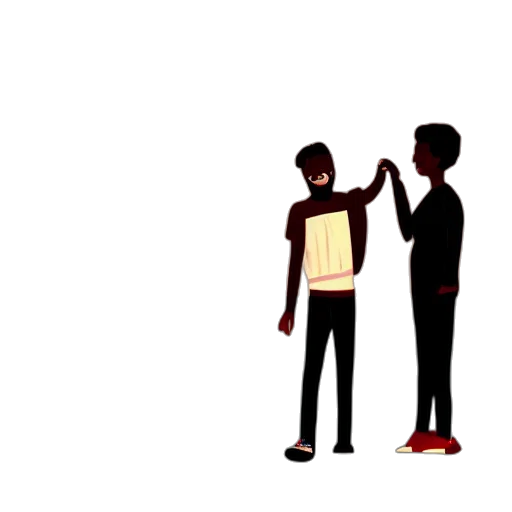 mask, staff, weapon, jacket transparent PNG cut-out