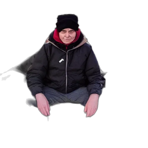 jacket, hat, creature, face transparent PNG cut-out