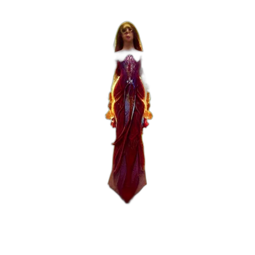 dress, jewelry, staff, crown transparent PNG cut-out