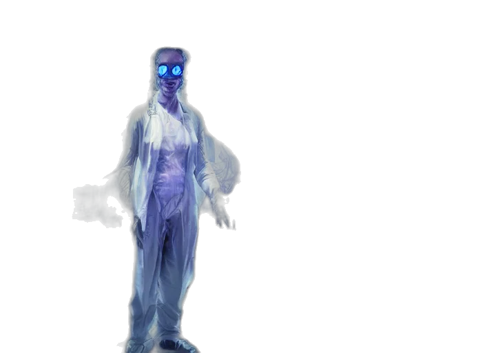 creature, robot, mask, staff transparent PNG cut-out