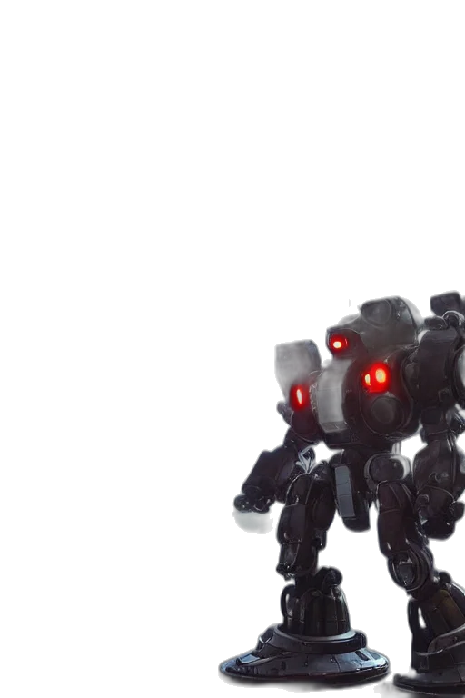 robot, weapon, creature, 3d render transparent PNG cut-out