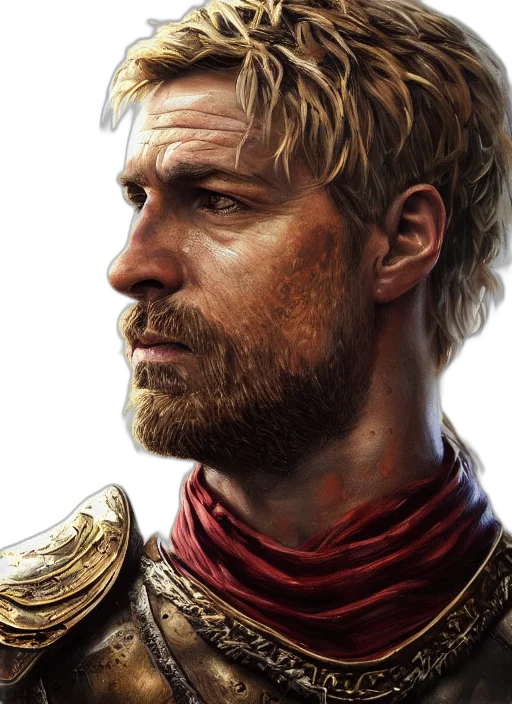 face, sword, photorealistic, fantasy art transparent PNG cut-out