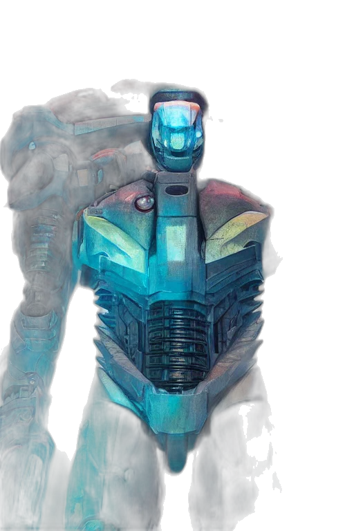 robot, weapon, staff, jacket transparent PNG cut-out