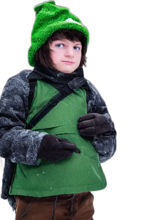 jacket, hat, creature, animal transparent PNG cut-out