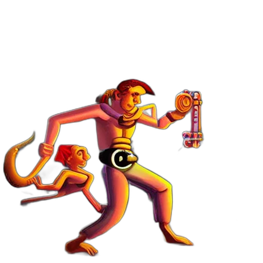 staff, robot, creature, animal transparent PNG cut-out