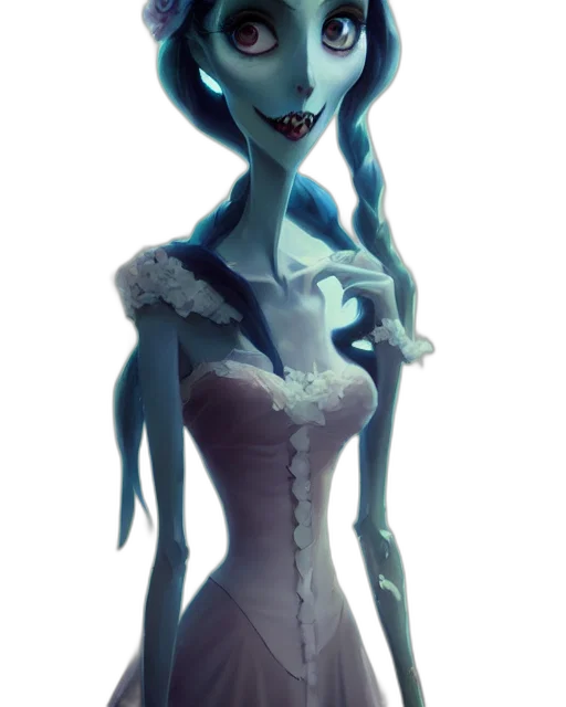 dress, creature, staff, robot transparent PNG cut-out