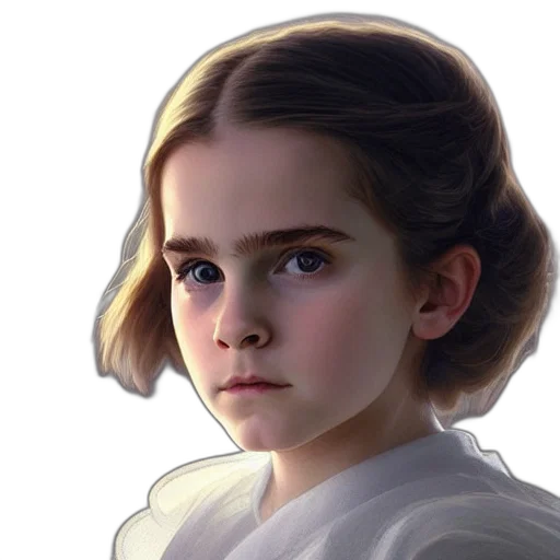 face, hair, crown, staff transparent PNG cut-out