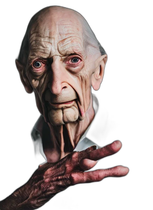 face, mask, staff, creature transparent PNG cut-out