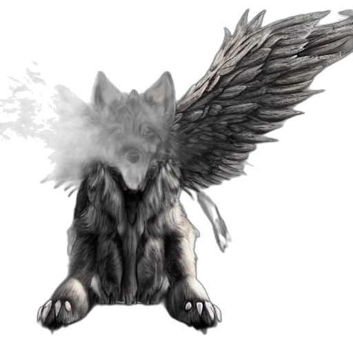 creature, animal, dragon, staff transparent PNG cut-out