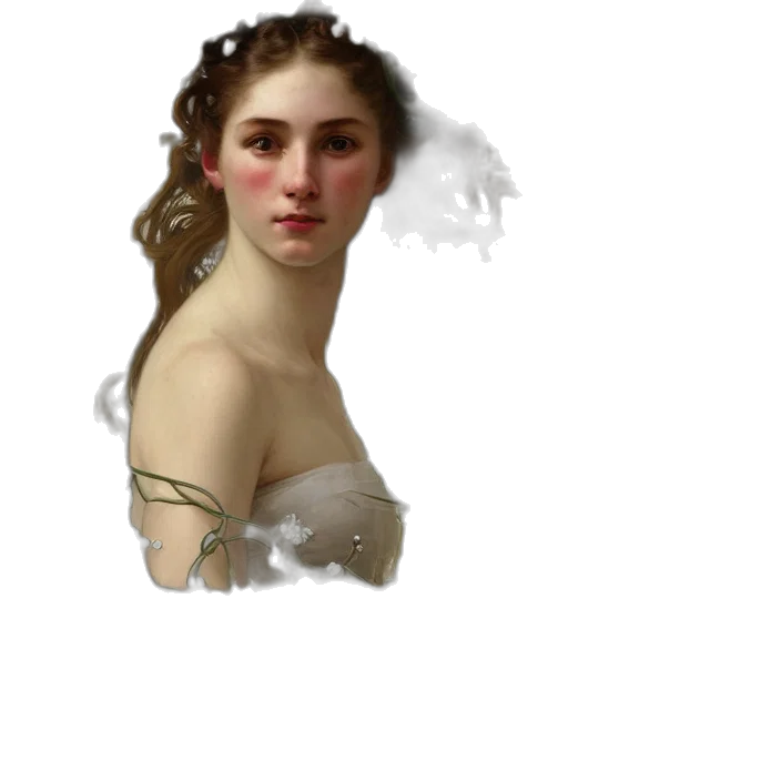 face, crown, dress, jewelry transparent PNG cut-out