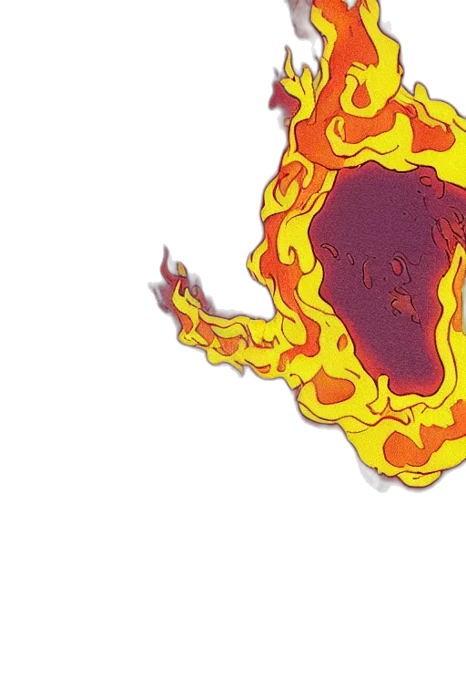 dragon, comic book art, concept art, fire transparent PNG cut-out
