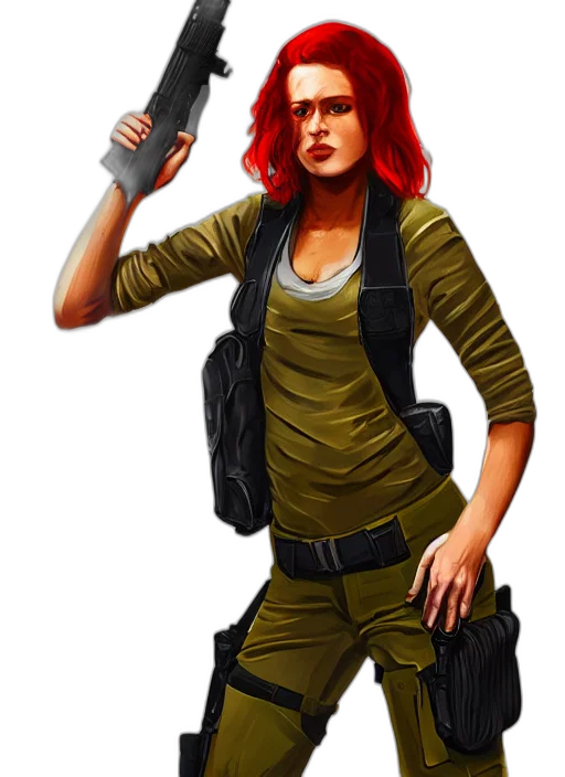 weapon, jacket, staff, concept art transparent PNG cut-out