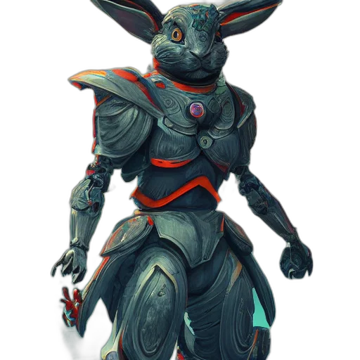 robot, creature, staff, concept art transparent PNG cut-out
