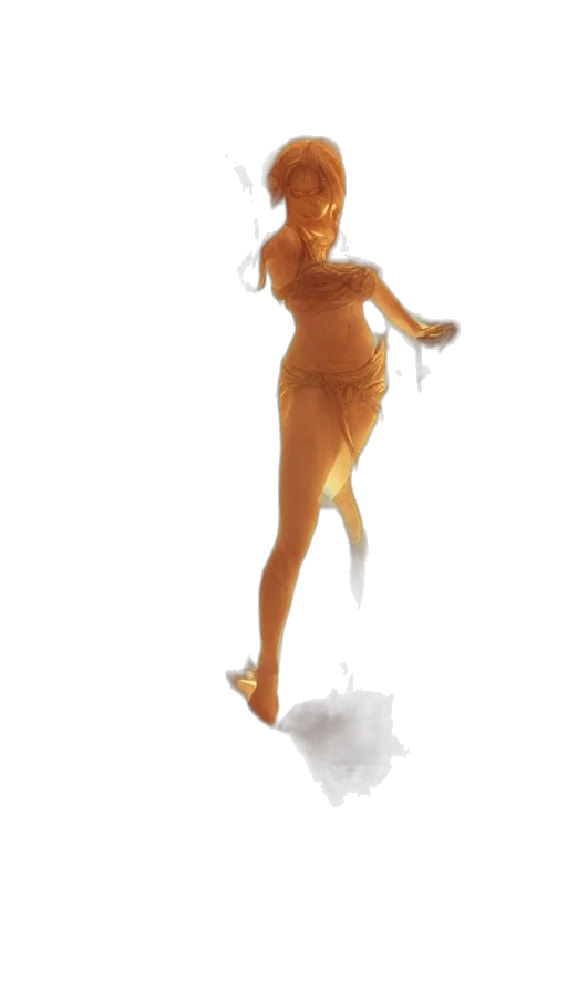 dress, staff, concept art, fantasy art transparent PNG cut-out